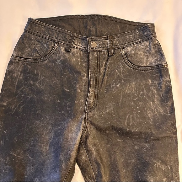 HARLEY-DAVIDSON | Distressed Leather Pants | 34 - Picture 3 of 8